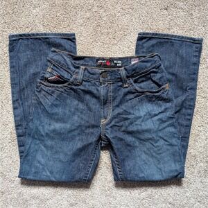 Ariat Men's 30×30 FR M4 Relaxed Boot Jean Mid Wash Work Denim Pants